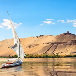 Sailboats in Aswan